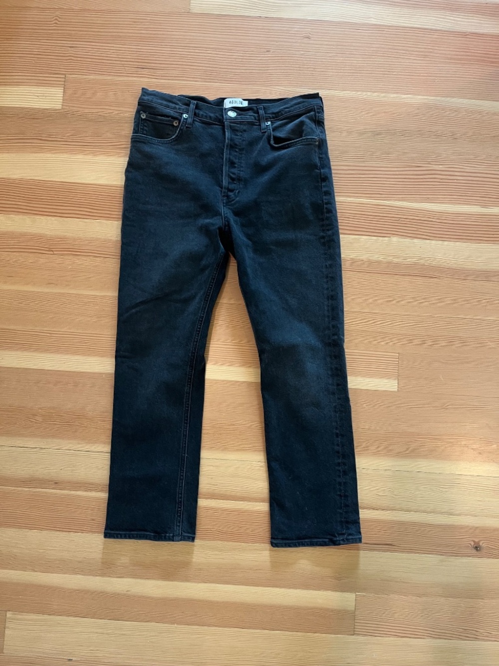 Agolde Riley Crop washed black 30